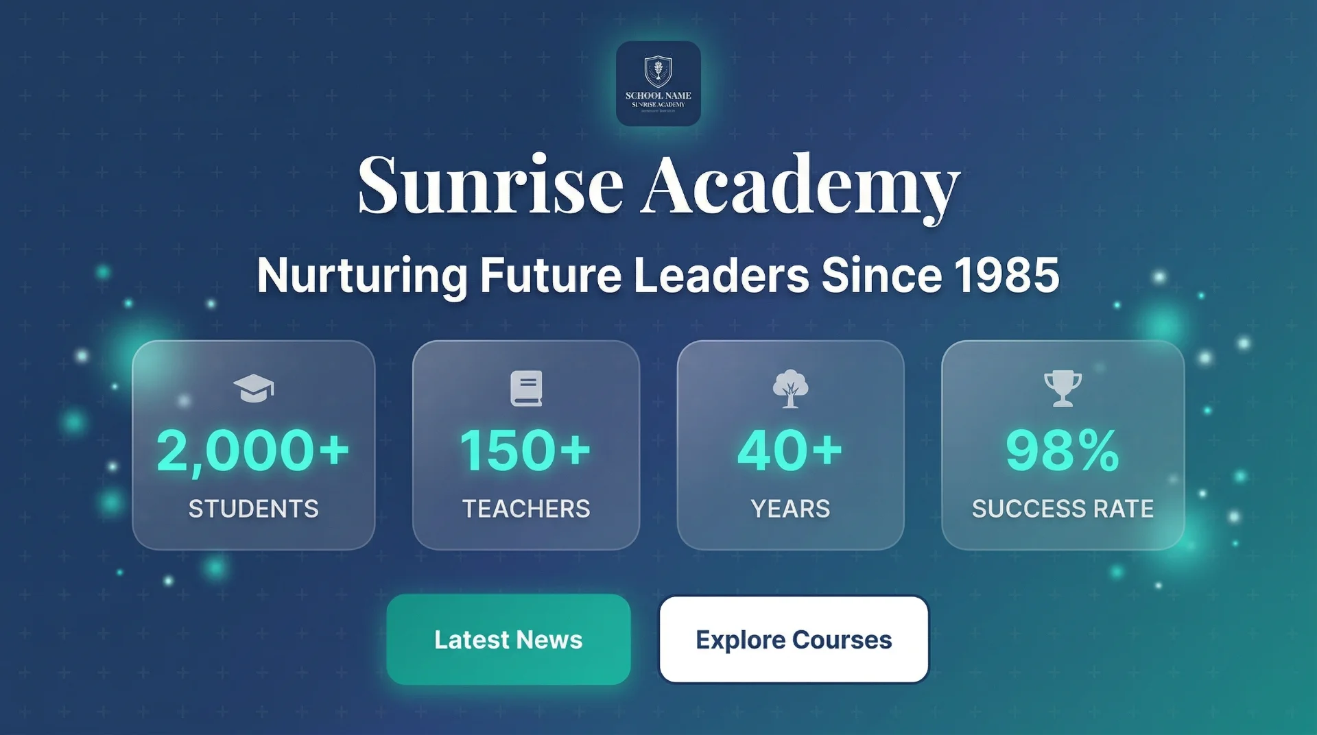 School Website screenshot